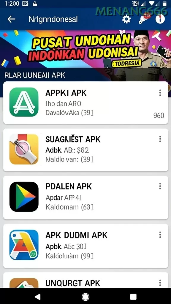 Cuplikan layar A7777 — aktivitas